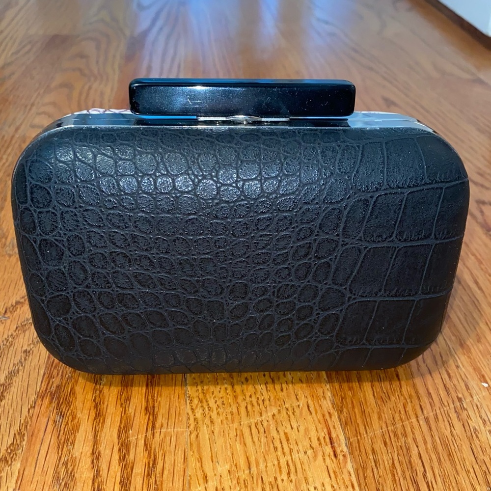 2 Tone Croc Evening Bag